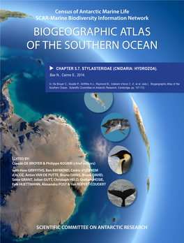 Biogeographic Atlas of the Southern Ocean