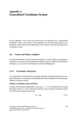 Generalized Coordinate System