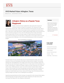 HVS Market Pulse: Arlington, Texas