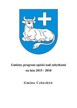 Gminny Program Opieki Nad Zabytkami Na Lata 2015 - 2018