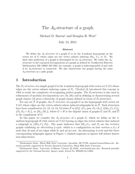 The A4-Structure of a Graph