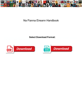 Na Fianna Eireann Handbook