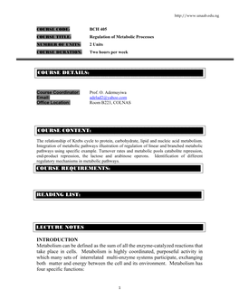 Regulation of Metabolic Processes.Pdf