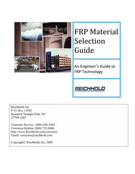 FRP Material Selection Guide