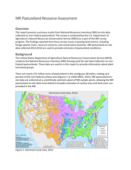NRI Pastureland Resource Assessment [PDF; 2.0