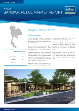 Bangkok Retail Market REPORT