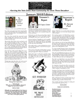 January 2018 Edition