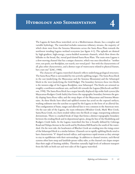 Hydrology and Sedimentation 4