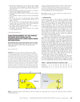 Gain Enhancement of the Vivaldi Antenna with Band Notch