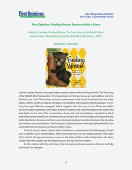 Finding Winnie: Stories Within a Story