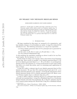 On Weakly Von Neumann Regular Rings