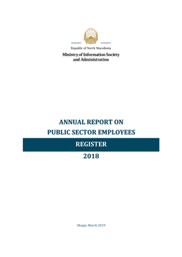 Annual Report on Data from the Public Sector Employees Register 2018