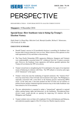 Special Issue: How Southeast Asia Is Sizing up Trump's Election Victory