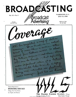 ¿Iroadcast JULY 15, 1938