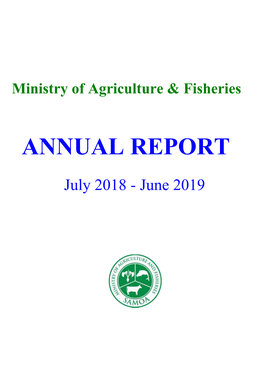 Maf Annual Report 2018-2019