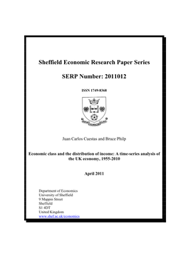 Sheffield Economic Research Paper Series