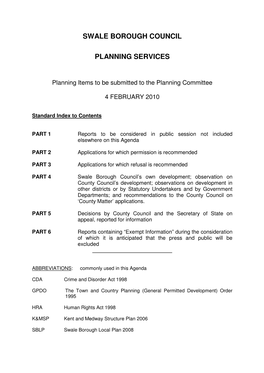 Swale Borough Council Planning Services