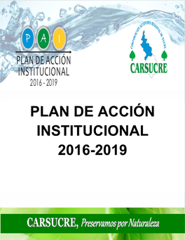 Plan De Acción Institucional 2016-2019