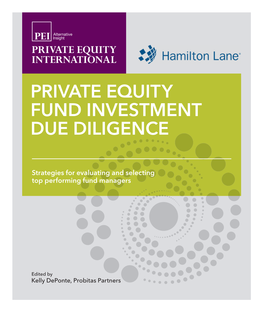 Private Equity Fund Investment Due Diligence