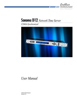 Sonoma D12 Network Time Server (CDMA)