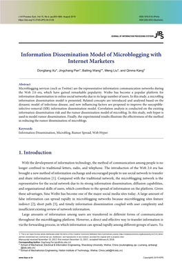 Information Dissemination Model of Microblogging with Internet Marketers