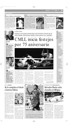 CMLL Inicia Festejos Por 75 Aniversario