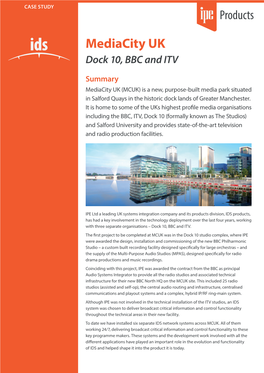 Mediacity UK Dock 10, BBC and ITV