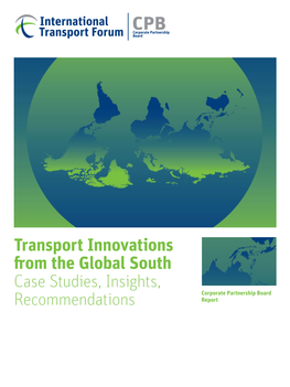 Transport Innovations from the Global South Case Studies, Insights, Recommendations