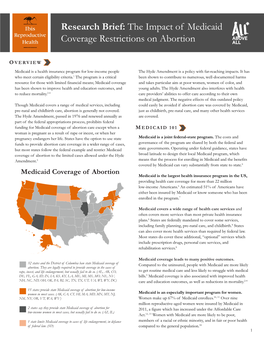 The Impact of Medicaid Coverage Restrictions on Abortion