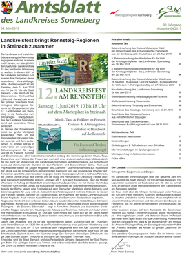 Amtsblatt Des Landkreises Sonneberg 30