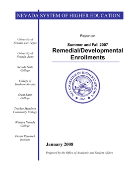 Remedial/Developmental Enrollments