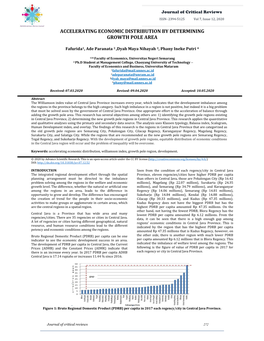 Accelerating Economic Distribution by Determining Growth Pole Area