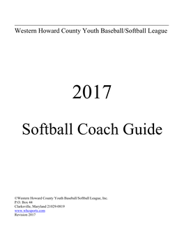 Softball Coach Guide