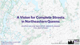 A Vision for Complete Streets in Northeastern Queens