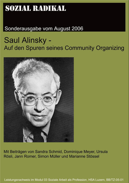 Saul Alinsky – Auf Den Spuren Seines Community Organizing
