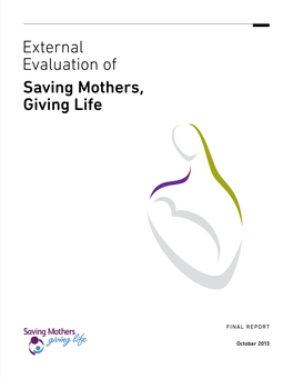 External Evaluation of Saving Mothers, Giving Life