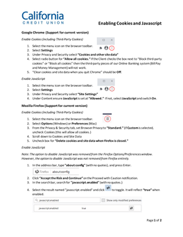 Cookie/Javascript Resource Guide