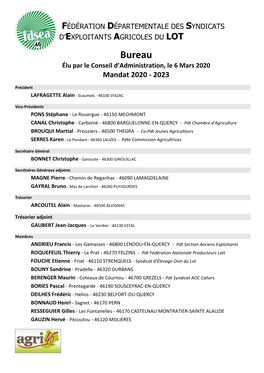 Liste Conseil Administration 2020