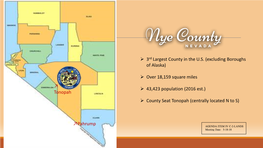 3Rd Largest County in the U.S. (Excluding Boroughs of Alaska)