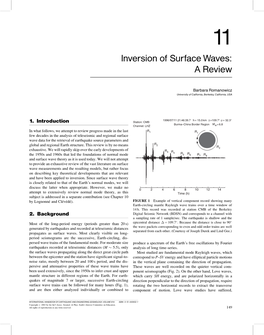 Inversion of Surface Waves: a Review