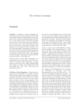 The Aramaic Language