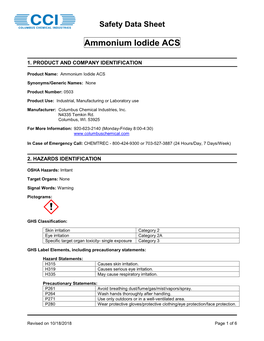 Ammonium Iodide ACS