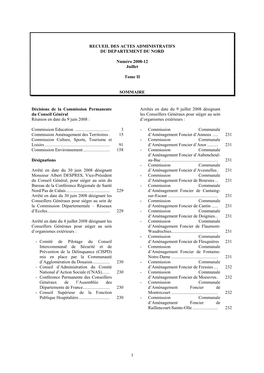 1 Recueil Des Actes Administratifs Du