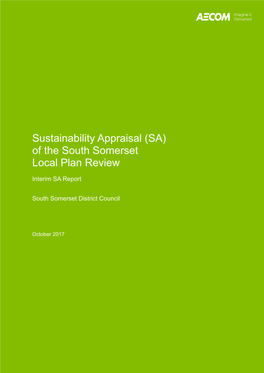 Sustainability Appraisal Interim Report