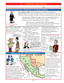 19–7 the Mexican War, 1846-1848