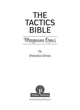 THE TACTICS BIBLE Magnum Opus