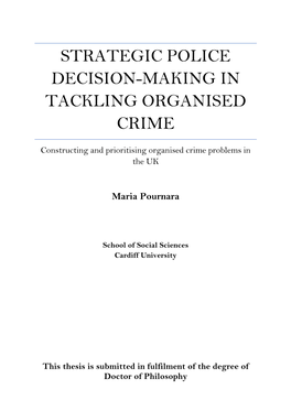 Strategic Police Decision-Making in Tackling Organised Crime