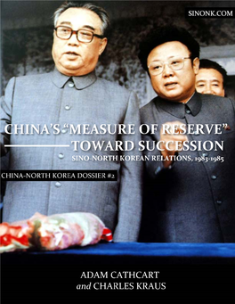 Sino-North Korean Relations, 1983-1985