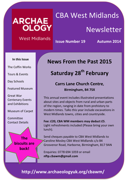 CBA West Midlands Newsletter