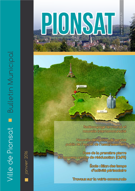 Voirie Communale Nouvelle Délégationdeservice P Ionsat Nouvelle Intercommunalité Pose Delapremièrepierre Redécoupage Territorialet